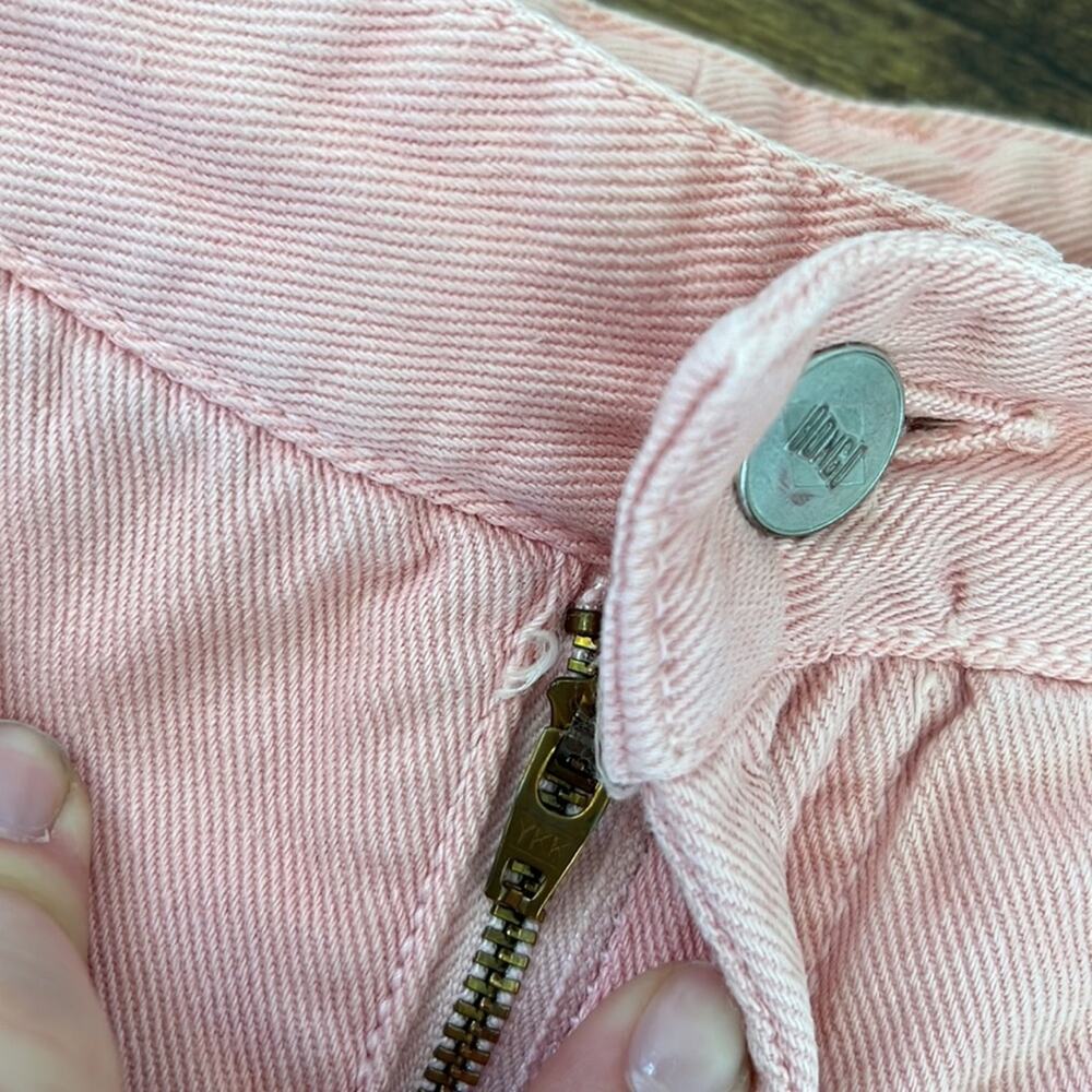Vintage 90’s BONGO Light Pink High Waisted Cotton Mom-Jeans - Picture 8 of 12